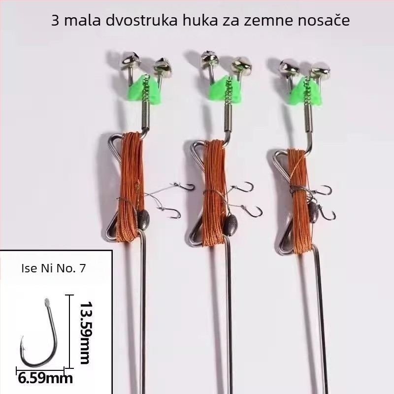 Nerđajući čelik, opružni eksplozivni udica za automatsko pecanje – bodljiva udica za pecanje u potoku