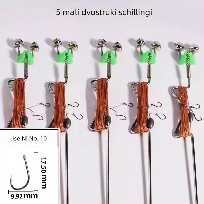 Nerđajući čelik, opružni eksplozivni udica za automatsko pecanje – bodljiva udica za pecanje u potoku