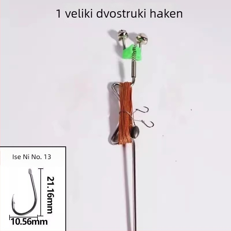 Nerđajući čelik, opružni eksplozivni udica za automatsko pecanje – bodljiva udica za pecanje u potoku