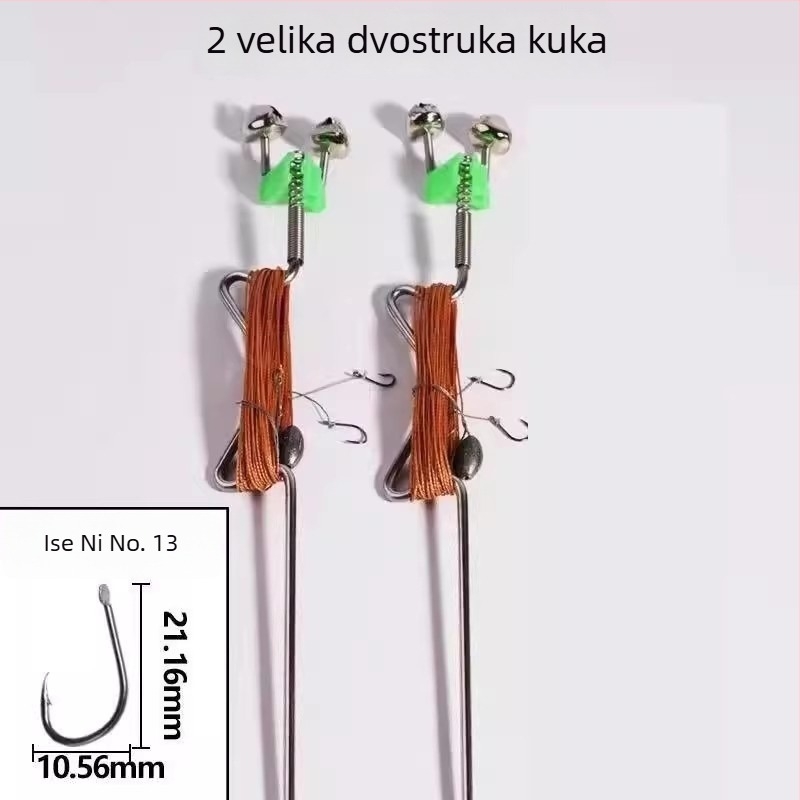 Nerđajući čelik, opružni eksplozivni udica za automatsko pecanje – bodljiva udica za pecanje u potoku