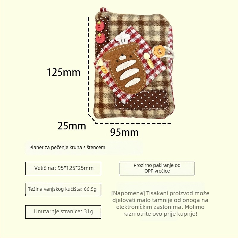 Kover za planer M5 s platnenim pokrovom, Binder spoj, sladak japansko-korejski stil, Marka: Other