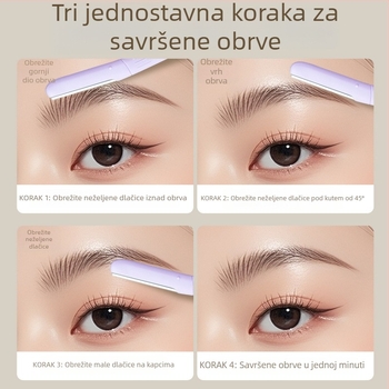 Life girls Trimer za obrve, oštrica od nehrđajućeg čelika, lagan i zaobljen dizajn, siguran za kožu, za svakodnevnu uporabu
