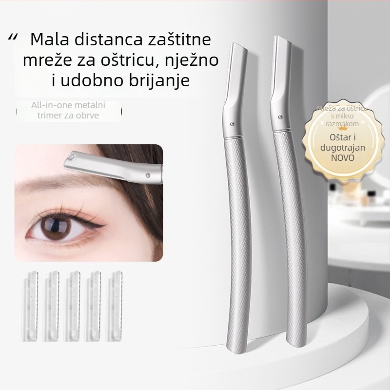 Trimer za obrve od nehrđajućeg čelika, za svakodnevnu upotrebu