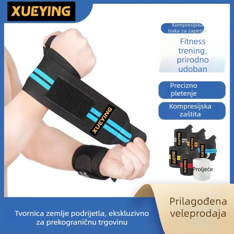 Unisex trake za zglobove za fitness s kompresijskim trakama, zaštita zgloba za trening, pogodna za bench press i mrtvo dizanje