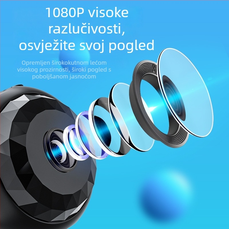 A13 Bežična kućna kamera 1080P s infracrvenim noćnim vidom — Monitor za kućne ljubimce, pohrana na TF karticu, trajanje baterije 4–5 sati