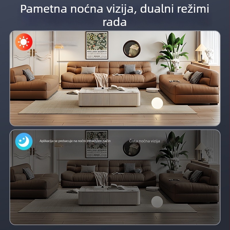 A13 Bežična kućna kamera 1080P s infracrvenim noćnim vidom — Monitor za kućne ljubimce, pohrana na TF karticu, trajanje baterije 4–5 sati