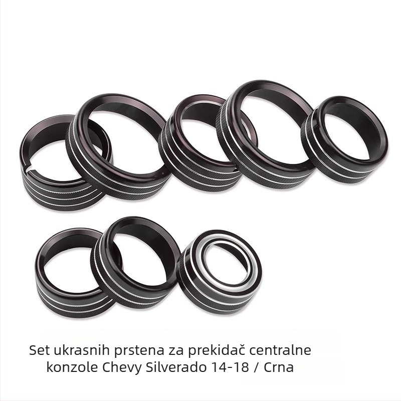Tongyu aluminijska legura unutarnji prsten za tipke klima/ audio Silverado — Solald Central Control, prilagodljivo