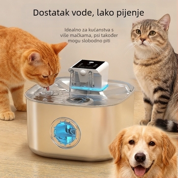 Doser vode za kućne ljubimce Ft904 – 304 nehrđajući čelik, kapacitet 3,2 L, odvojiv, bez napajanja