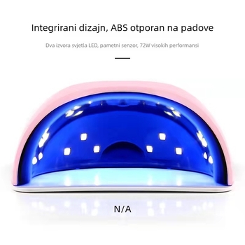 S2pro LED lampa za nokte sa pametnom indukcijom, 72W brzo sušenje