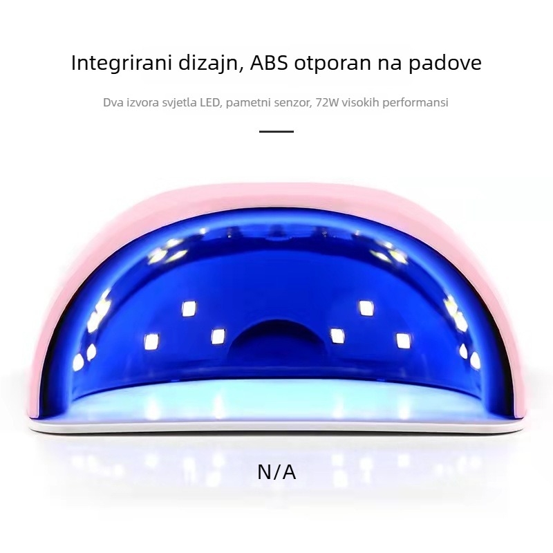 S2pro LED lampa za nokte sa pametnom indukcijom, 72W brzo sušenje