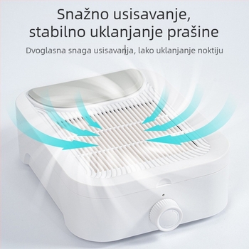 Usisivač prašine za nokte, visokih performansi, punjiv, prijenosni dizajn, plastična konstrukcija i nehrđajući čelik