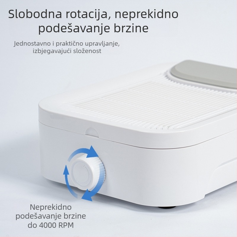 Usisivač prašine za nokte, visokih performansi, punjiv, prijenosni dizajn, plastična konstrukcija i nehrđajući čelik