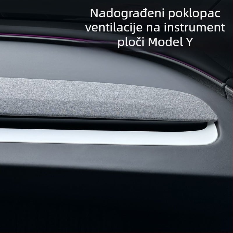 Dekorativne naljepnice za središnju ploču upravlja Tesla Model Y | Zaštitni panel ventilacije | Materijal: plastika | Model: 01 | Marka: LUBIAO