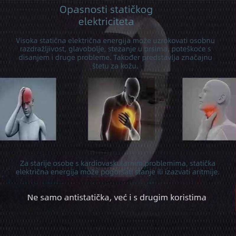 Narukvica za zapešće s anti-statikom, zakrivljeni žučni kamen, magnetska terapija, bežični rad, ljetno izdanje 2024