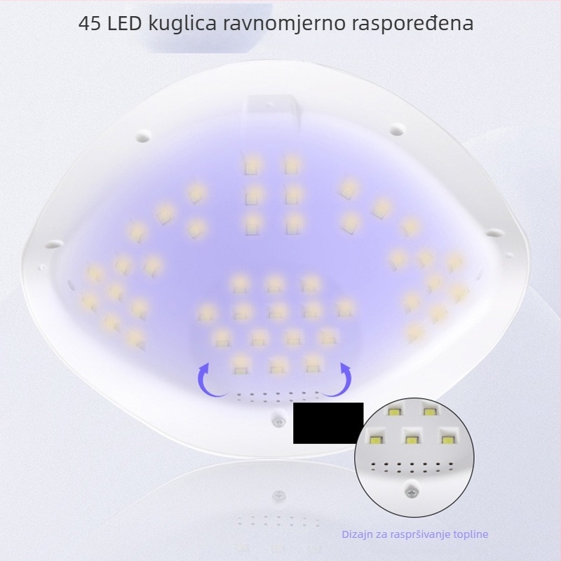 Inteligentna LED lampa za manikuru SUN H11 PLUS, 268W visoko snage fototerapijska lampa i sušilo