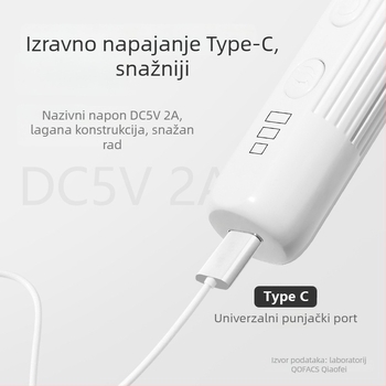 Youaolai Generacija 1 Sve-u-jednom električni alat za njegu noktiju s 100 brusnih diskova – alat za uklanjanje i poliranje noktiju, za kućnu upotrebu