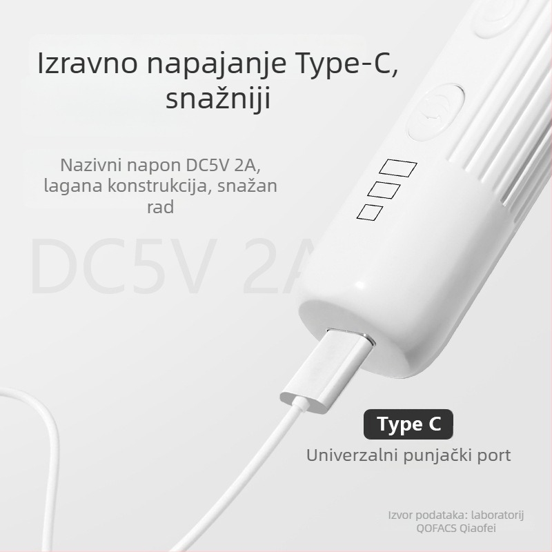 Youaolai Generacija 1 Sve-u-jednom električni alat za njegu noktiju s 100 brusnih diskova – alat za uklanjanje i poliranje noktiju, za kućnu upotrebu