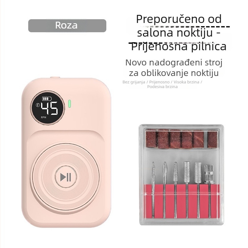 JFDA 607 Prenosna punjiva brusilica za nokte za uklanjanje odumrle kože