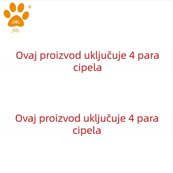Cipele za pse – Jiaomeile, vodootporna tkanina + topla pliš, protuklizne, otporne na habanje, casual stil