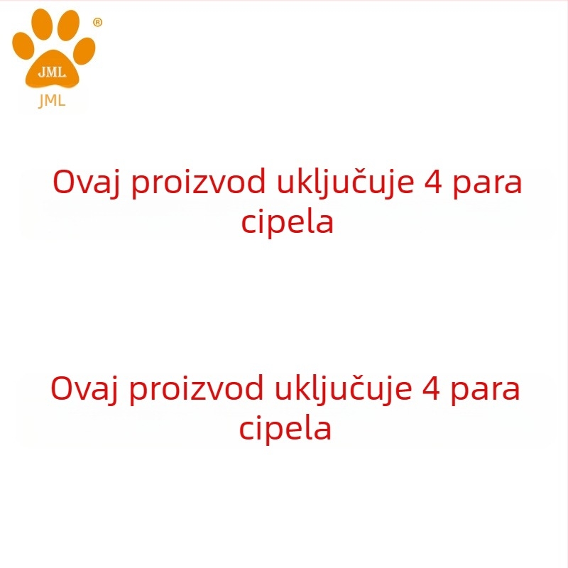 Cipele za pse – Jiaomeile, vodootporna tkanina + topla pliš, protuklizne, otporne na habanje, casual stil