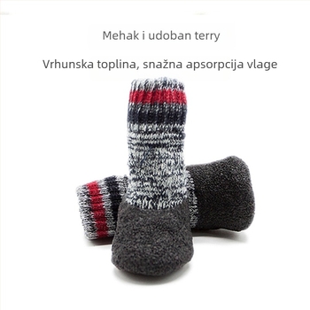 Pseće zimske cipele — pamuk; vodootporne, protuklizne, tople, otporne na habanje