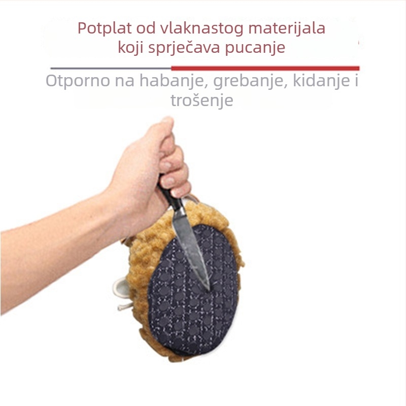 LOVOYAGER Cipele za pse od janjeće vune – tople, protuklizne, izdržljive zimske cipele