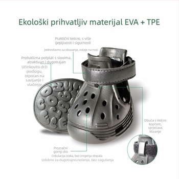 Cipele za pse EVA, protuklizne, otporne na habanje, za vanjsku upotrebu, model DDX-1