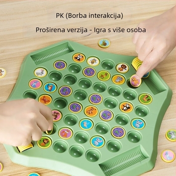Stolna igra za četiri igrača s mehanizmom preokreta i podudaranja, interakcija roditelj-dijete, logičko razmišljanje, obrazovna igra, plastična konstrukcija