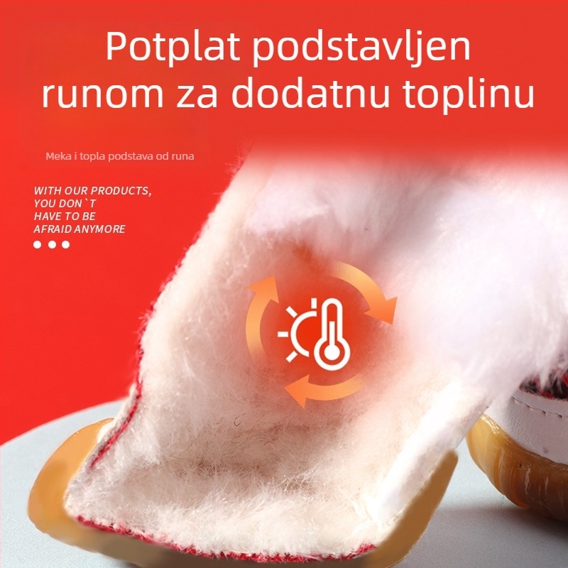 Zimske tenisice za pse od brušene kože s flis podstavom za male pasmine