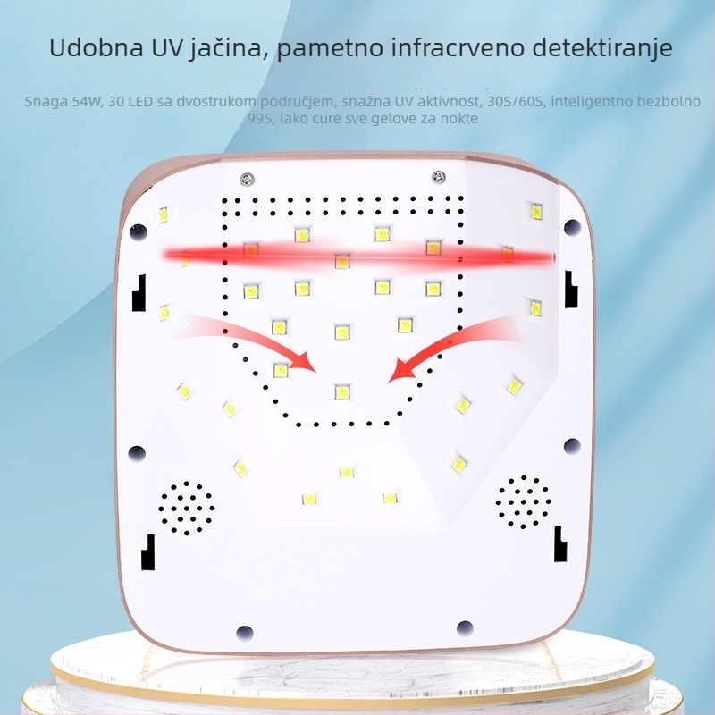 LED bežična lampa za nokte S50 – Ka Qi Duo Duo, punjiva, terapija svjetlom, brzo sušenje, prijenosna
