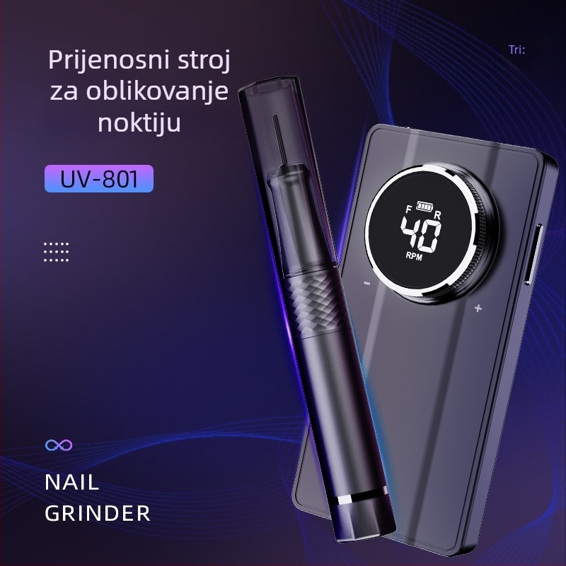 UV801 Stroj za njegu noktiju — kompaktni električni pilnik za nokte, neto sadržaj 0,35, marka Other, domaća marka