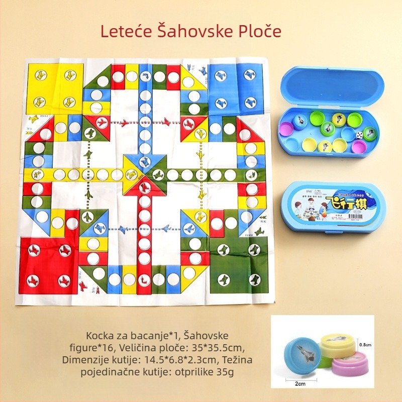 TNT.pluss Višestruki šahovski set: Gomoku, Flying Chess, Checkers, Jungle Chess; Materijal plastika, Šarena kutija, za uzrast 15–35