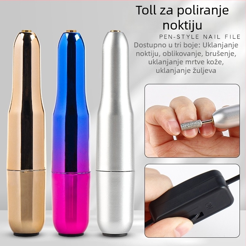 Mini USB električna brusilica za nokte - prijenosni manikurski alat Mg-001 od Lidan - profesionalna salonska kvaliteta