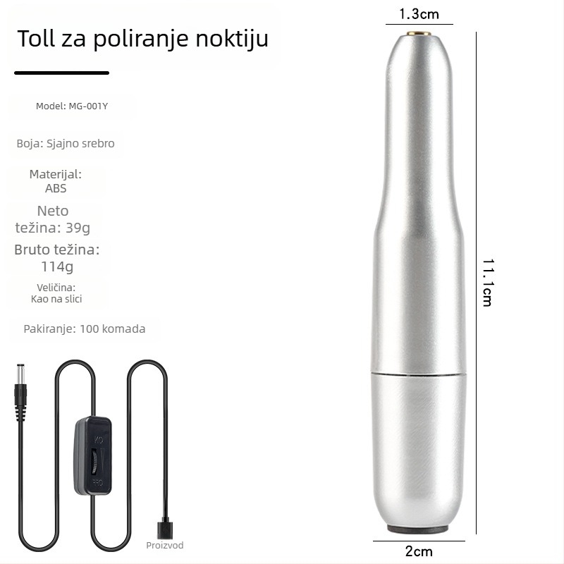 Mini USB električna brusilica za nokte - prijenosni manikurski alat Mg-001 od Lidan - profesionalna salonska kvaliteta