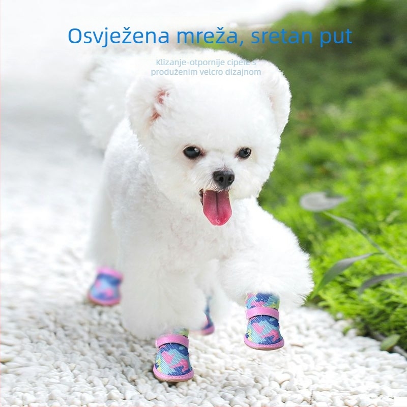 Cipele za pse od gume – prozračne i tanke, održavaju toplinu šapa, Powerful factory
