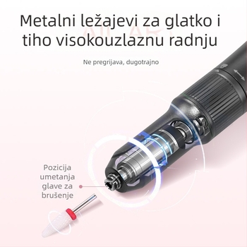 Dvostruko funkcionalna pilnica za nokte i lampica za sušenje — ručna, prijenosna, nehrđajući čelik, 257 g, marka che gel, licencirana privatna oznaka