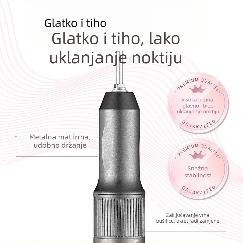 Dvostruko funkcionalna pilnica za nokte i lampica za sušenje — ručna, prijenosna, nehrđajući čelik, 257 g, marka che gel, licencirana privatna oznaka