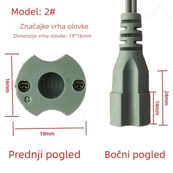 Set za zamjenu ručice za piljenje noktiju: opruga linije, DC mala glava, alat za poliranje, plastika 50 g