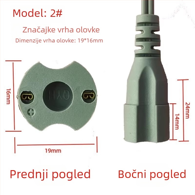 Set za zamjenu ručice za piljenje noktiju: opruga linije, DC mala glava, alat za poliranje, plastika 50 g