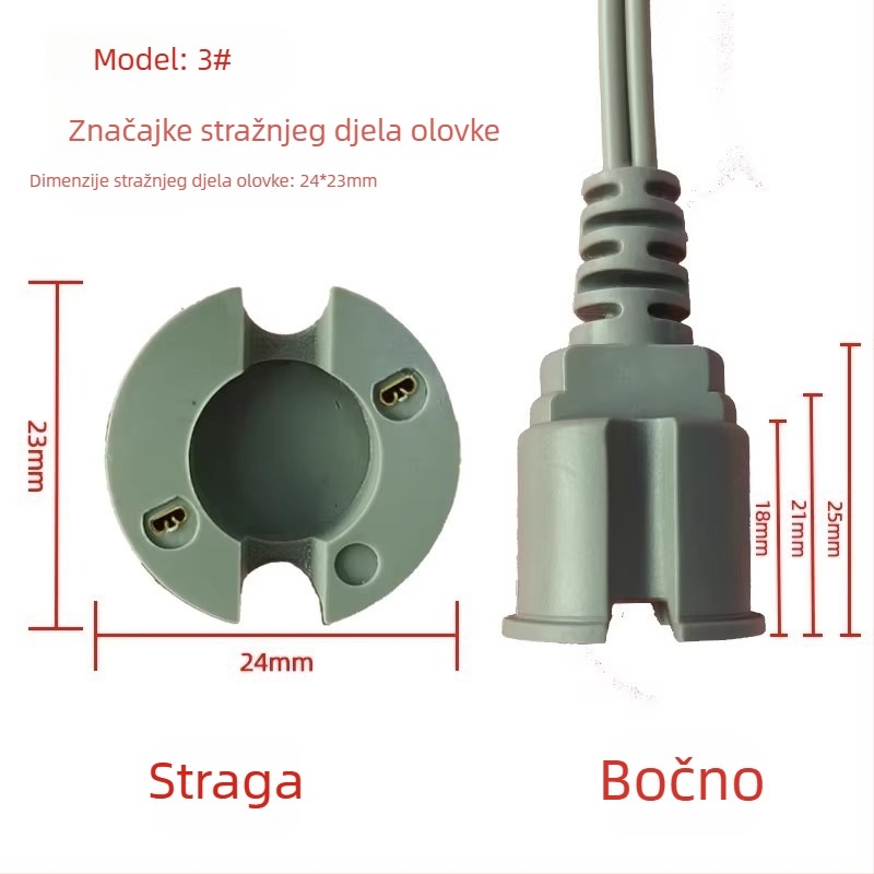 Set za zamjenu ručice za piljenje noktiju: opruga linije, DC mala glava, alat za poliranje, plastika 50 g