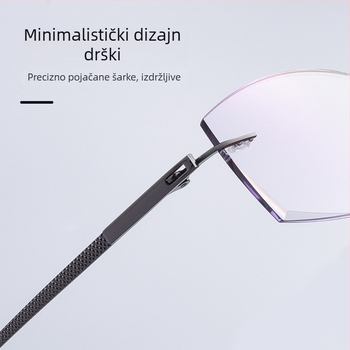 Rimless presbiopijske naočale s filtrom protiv plavog svjetla, ultra lagane, visoke rezolucije za starije osobe