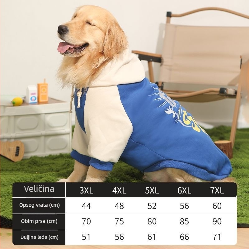 Termalna odjeća za pse – Gumeni materijal; Termalna funkcija; Za Labrador, Border Collie, Golden Retriever (Bez uvoza)