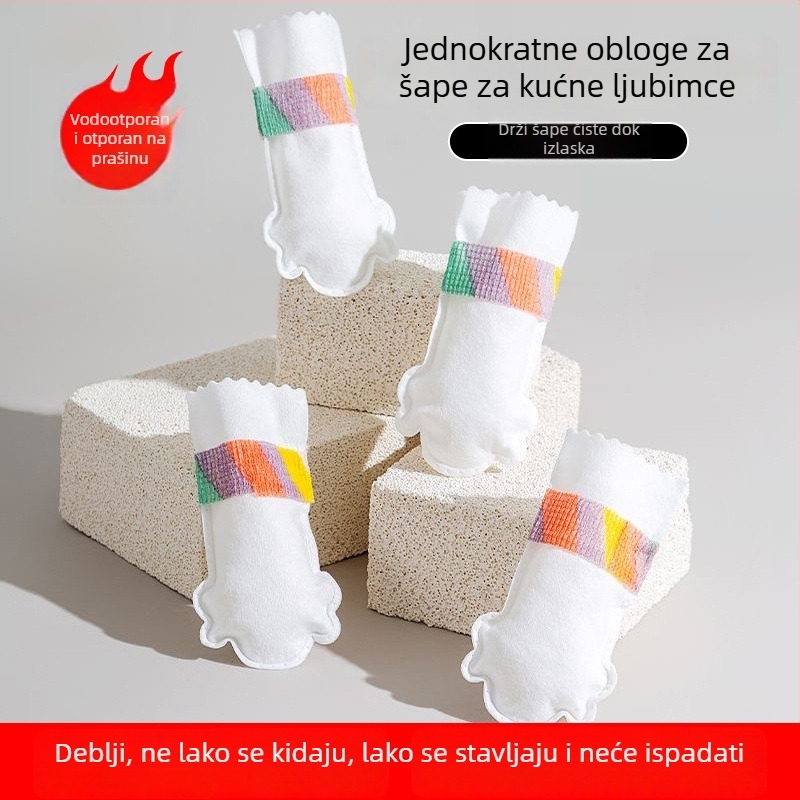 Jednokratne zaštitne cipele za pse, vodootporne, od netkanog materijala, za vanjsku upotrebu