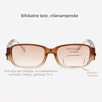 Čitačke naočale s magnetskim lećama od smole, za daljinsko i blizinsko korištenje, puni okvir, retro stil
