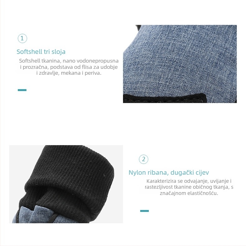 Pseće cipele — kožne, vodootporne, protuklizne, zadržavaju toplinu, otporne na habanje, denim stil