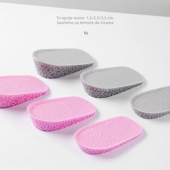 Nevidljiva unutarnja steljka za čizme, TPU, antibakterijska i deodorirajuća, podstava za povećanje visine, 5 cm