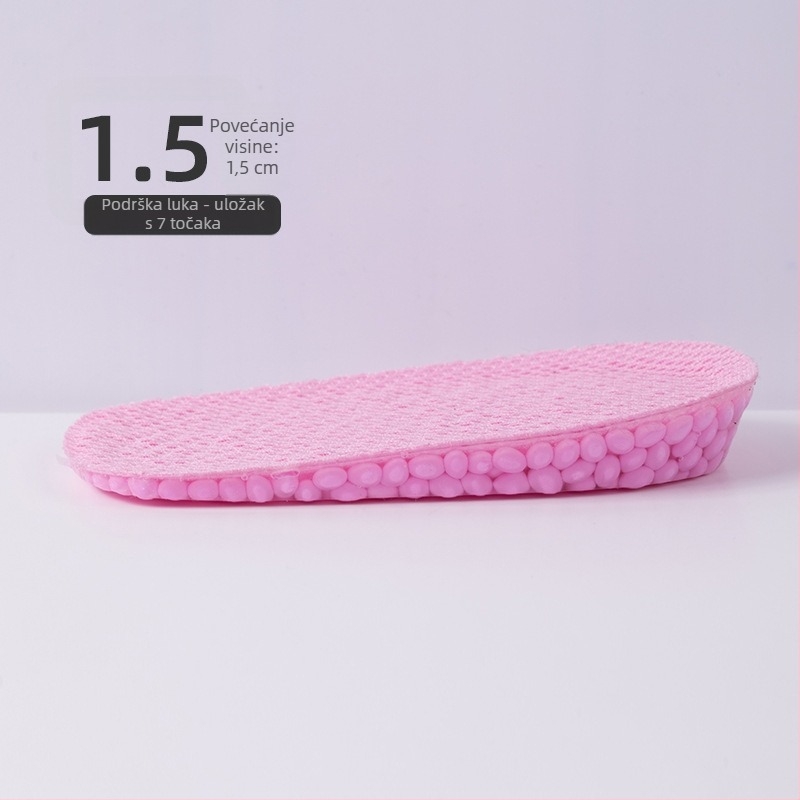 Nevidljiva unutarnja steljka za čizme, TPU, antibakterijska i deodorirajuća, podstava za povećanje visine, 5 cm