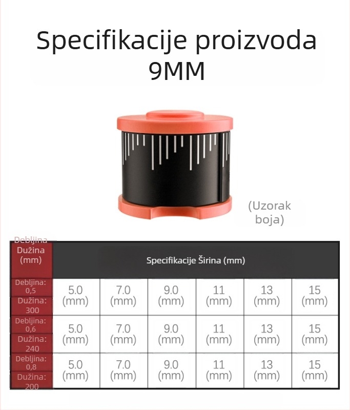Ekološki prihvatljive obojane olovne trake i debele olovne ploče za ribolovnu opremu s kalibriranim težinama