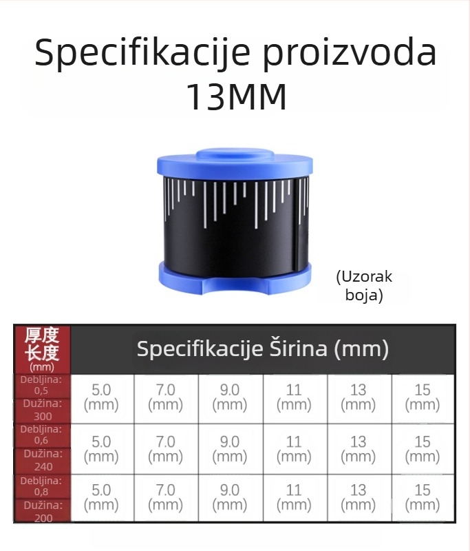 Ekološki prihvatljive obojane olovne trake i debele olovne ploče za ribolovnu opremu s kalibriranim težinama