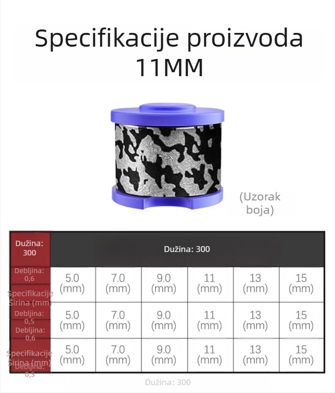 Ekološki prihvatljive obojane olovne trake i debele olovne ploče za ribolovnu opremu s kalibriranim težinama